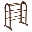 Winsome Eleanor Quilt Solid Wood Blanket Rack Closet Organizer in Antique Walnut