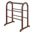 Winsome Eleanor Quilt Solid Wood Blanket Rack Closet Organizer in Antique Walnut