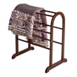 Winsome Eleanor Quilt Solid Wood Blanket Rack Closet Organizer in Antique Walnut