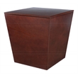 Winsome Mezo Tapereda Storage Solid Wood End Table in Antique Walnut