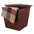 Winsome Mezo Tapereda Storage Solid Wood End Table in Antique Walnut