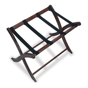 Winsome Scarlett Transitional Solid Wood Luggage Rack in Antique Walnut
