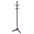 Winsome Philip 6 Pegs Standing Transitional Solid Wood Coat Rack in Walnut