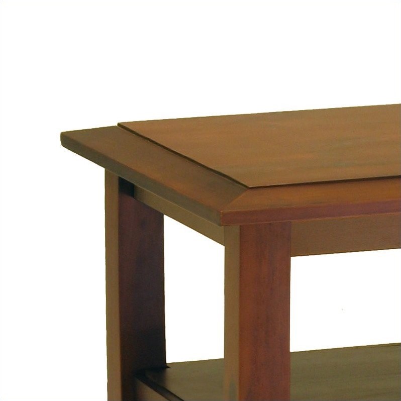 Pine Wood End Table in Walnut 94723