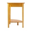 Winsome Studio Home Office Transitional Solid Wood Corner Table in Honey Pine
