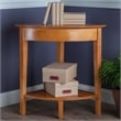 Winsome Studio Home Office Transitional Solid Wood Corner Table in Honey Pine