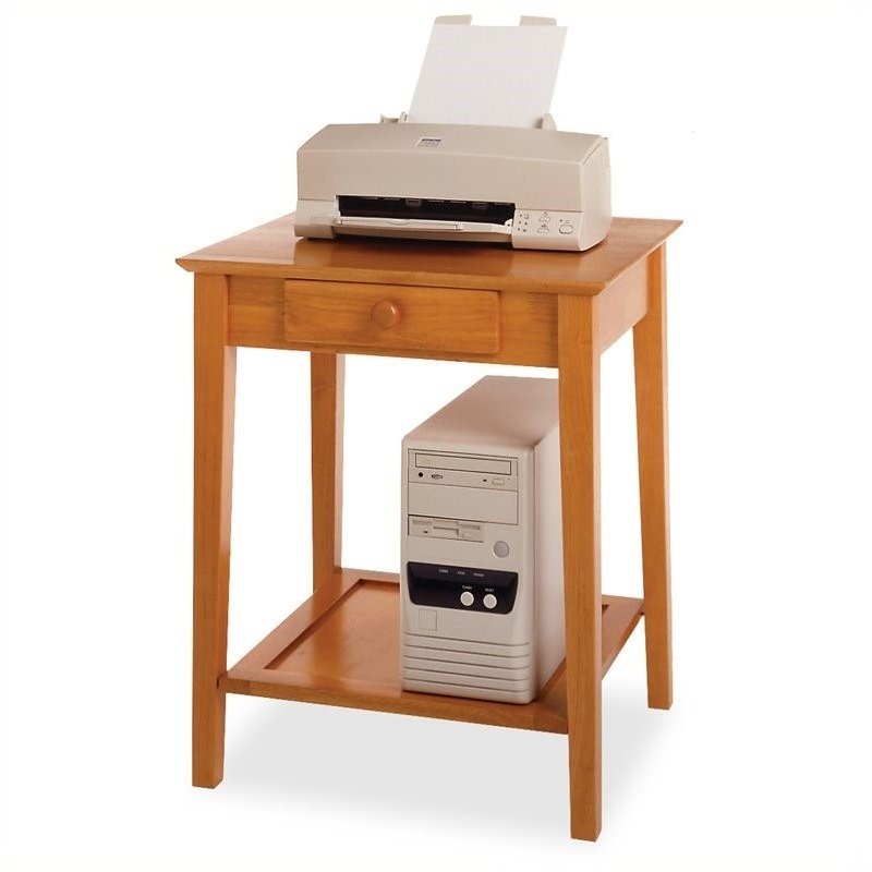 Winsome Solid Wood Printer Stand End Table In Honey 99323
