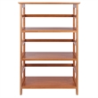 Winsome Studio 3-Tier Transitional Solid Wood Bookshelf in Honey Brown