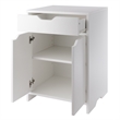 Winsome Nova 1-Drawer Contemporary Wood Storage Cabinet in White