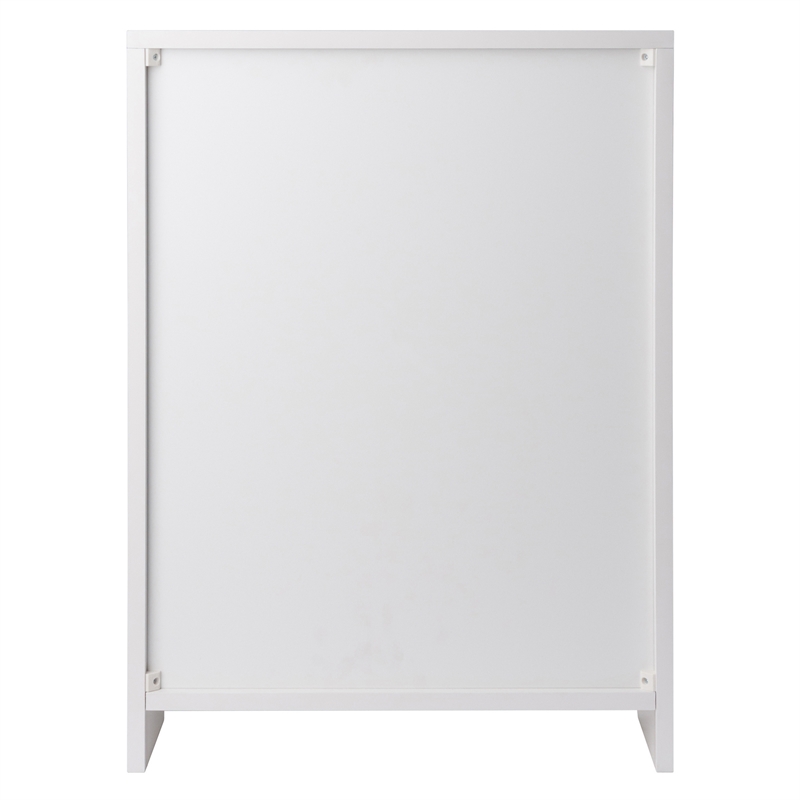 Winsome Nova 1-Drawer Contemporary Wood Storage Cabinet in White