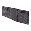 Winsome Melanie 3-Piece Foldable Woven Fiber Wicker / Rattan Basket - Chocolate