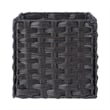 Winsome Melanie 3-Piece Foldable Woven Fiber Wicker / Rattan Basket - Chocolate