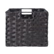 Winsome Melanie 3-Piece Foldable Woven Fiber Wicker / Rattan Basket - Chocolate