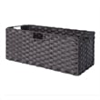 Winsome Melanie 3-Piece Foldable Woven Fiber Wicker / Rattan Basket - Chocolate