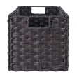 Winsome Melanie 3-Piece Foldable Woven Fiber Wicker / Rattan Basket - Chocolate