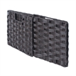 Winsome Melanie 3-Piece Foldable Woven Fiber Wicker / Rattan Basket in Chocolate