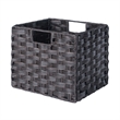Winsome Melanie 3-Piece Foldable Woven Fiber Wicker / Rattan Basket in Chocolate