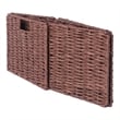 Winsome Tessa 3-Piece Foldable Woven Rope Wicker / Rattan Basket - Walnut
