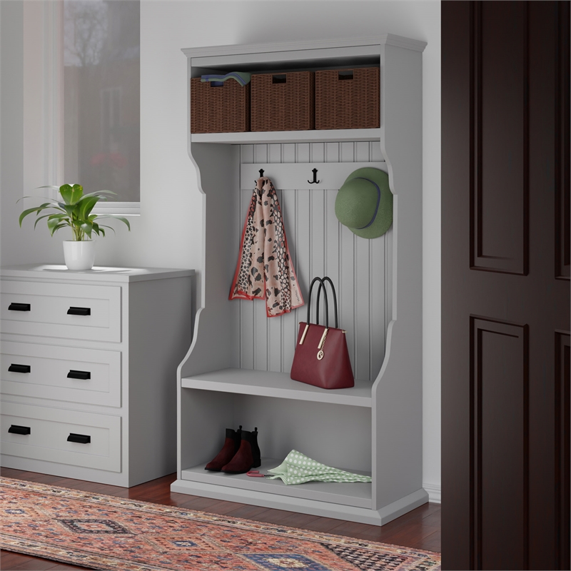 Winsome Tessa 3-Piece Foldable Woven Rope Wicker / Rattan Basket - Walnut