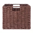 Winsome Tessa 3-Piece Foldable Woven Rope Wicker / Rattan Basket - Walnut