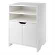 Winsome Nova Open Shelf Contemporary Wood Storage Cabinet in White