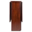 Winsome Clara Double Drop Leaf Transitional Solid Wood Dining Table in Walnut