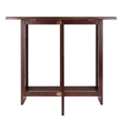 Winsome Clara Double Drop Leaf Transitional Solid Wood Dining Table in Walnut