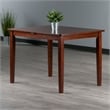 Winsome Darren Transitional Solid Wood Dining Table Extension Top in Walnut