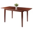 Winsome Darren Transitional Solid Wood Dining Table Extension Top in Walnut