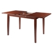 Winsome Darren Transitional Solid Wood Dining Table Extension Top in Walnut