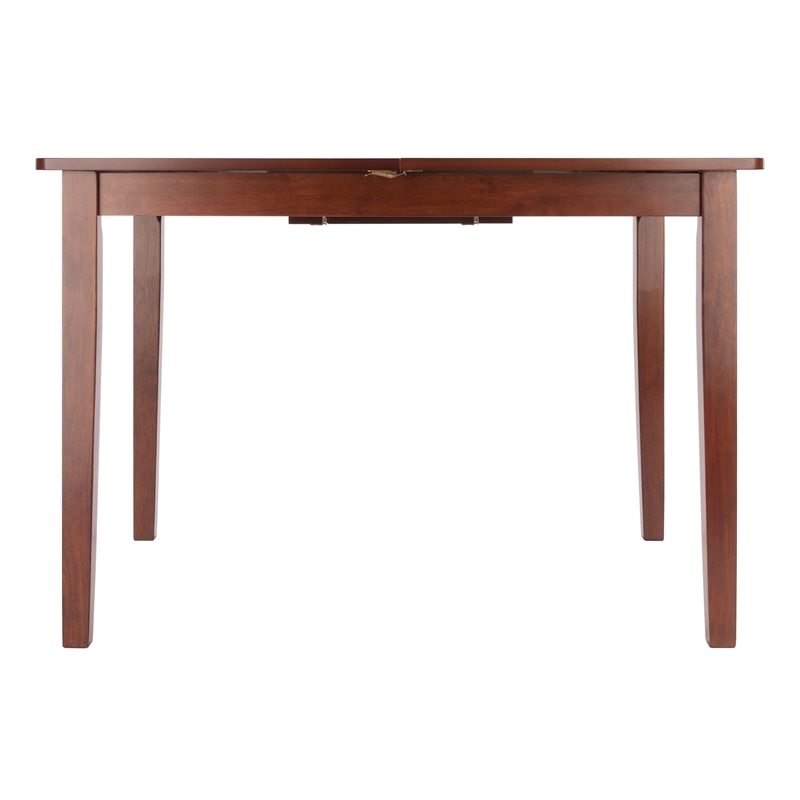 Winsome Darren Transitional Solid Wood Dining Table Extension Top in Walnut