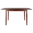 Winsome Darren Transitional Solid Wood Dining Table Extension Top in Walnut