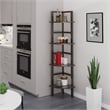 Winsome Aiden Corner Transitional Solid Wood Baker's Rack in Coffee