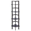 Winsome Aiden Corner Transitional Solid Wood Baker's Rack in Coffee