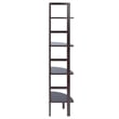 Winsome Aiden Corner Transitional Solid Wood Baker's Rack in Coffee