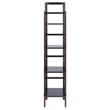 Winsome Aiden Narrow Transitional Solid Wood Baker's Rack in Coffee