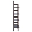 Winsome Aiden Narrow Transitional Solid Wood Baker's Rack in Coffee
