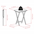 Winsome Allen 5-Piece Transitional Solid Wood Snack Table Set Coffee Finish