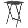 Winsome Allen 5-Piece Transitional Solid Wood Snack Table Set Coffee Finish