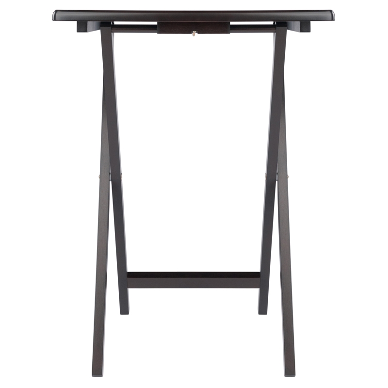 Winsome Allen 5-Piece Transitional Solid Wood Snack Table Set Coffee Finish