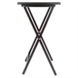 Winsome Allen 5-Piece Transitional Solid Wood Snack Table Set Coffee Finish