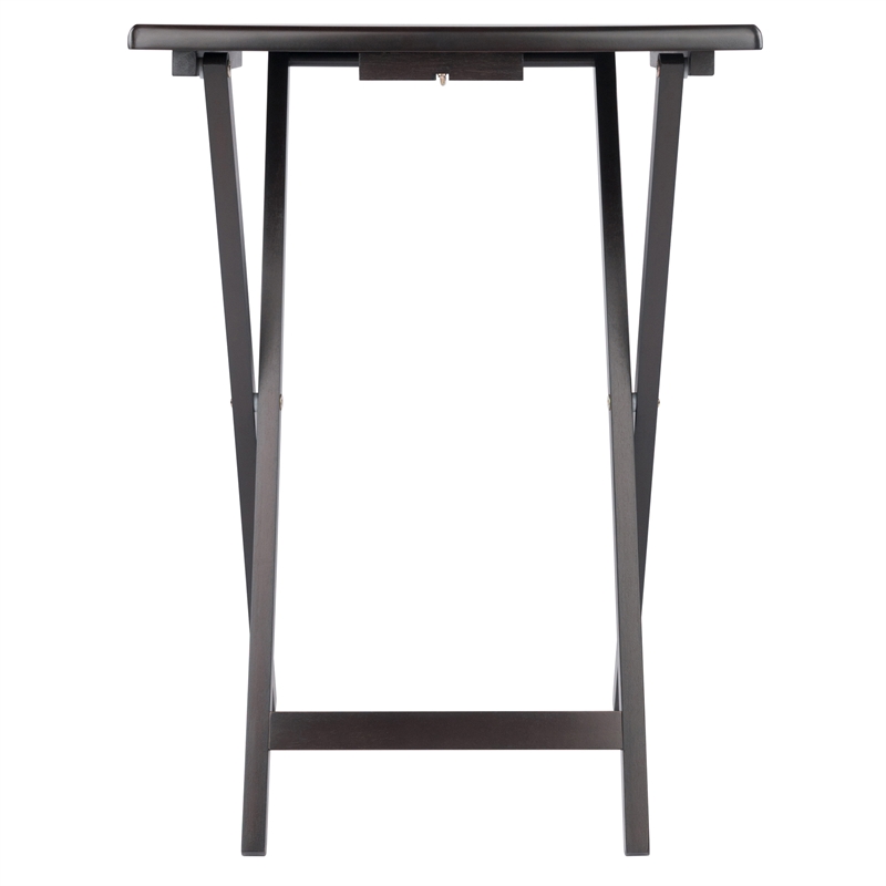 Winsome Allen 5-Piece Transitional Solid Wood Snack Table Set Coffee Finish