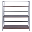 Winsome Isa 3-Tier Contemporary Wood Shelf in Graphite and Walnut