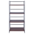 Winsome Isa 4-Tier Contemporary Wood Shelf in Graphite and Walnut