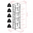 Winsome Isa 5-Tier Contemporary Wood Shelf in Graphite and Walnut