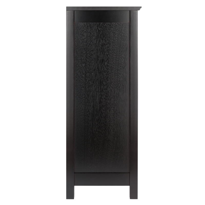 Winsome Terrace 4-Piece Solid Wood Storage Shelf w/ Baskets - Walnut/Chocolate