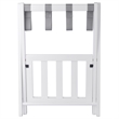 Winsome Raya Transitional Solid Wood Luggage Rack with Shelf in White Finish