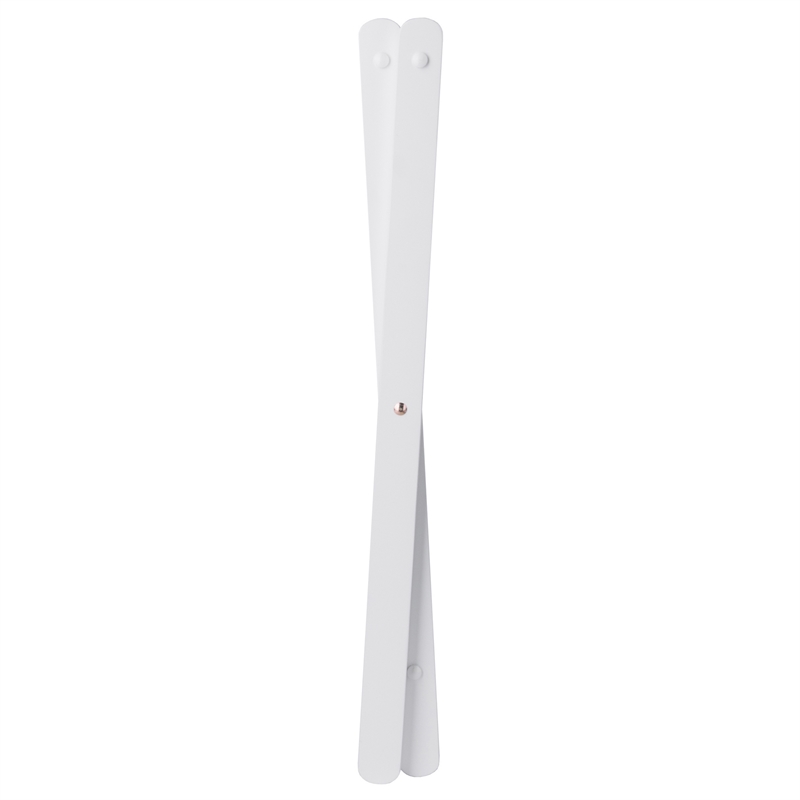 Winsome Raya Transitional Solid Wood Luggage Rack with Shelf in White Finish