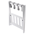 Winsome Raya Transitional Solid Wood Luggage Rack with Shelf in White Finish