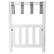 Winsome Raya Transitional Solid Wood Luggage Rack with Shelf in White Finish
